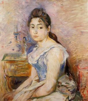 Berthe Morisot : Young Woman in a Blue Blouse